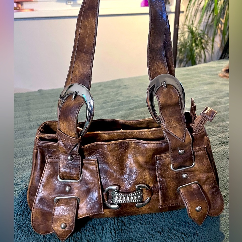 Snake print purse